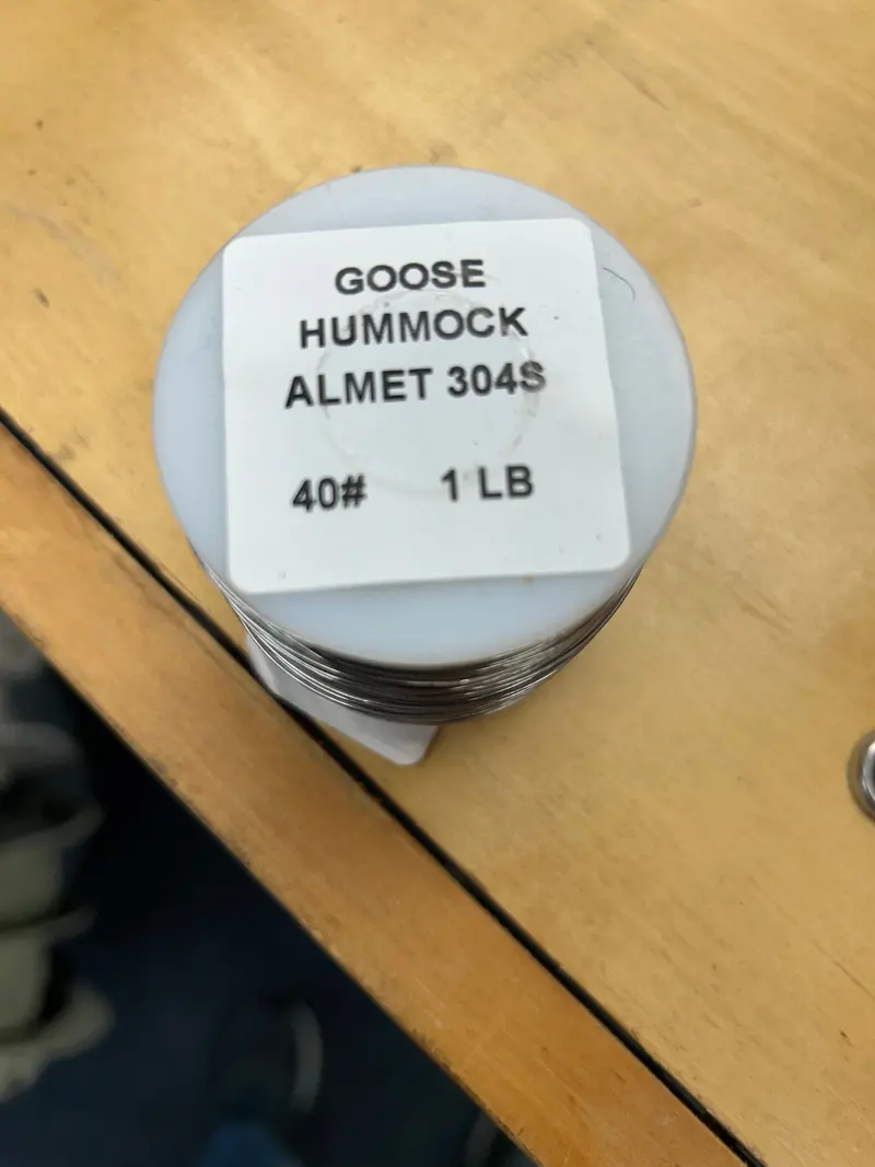 Woodstock Goose Hummock Almet 304S Wire Fishing Line – Corrosion-Resistant 1