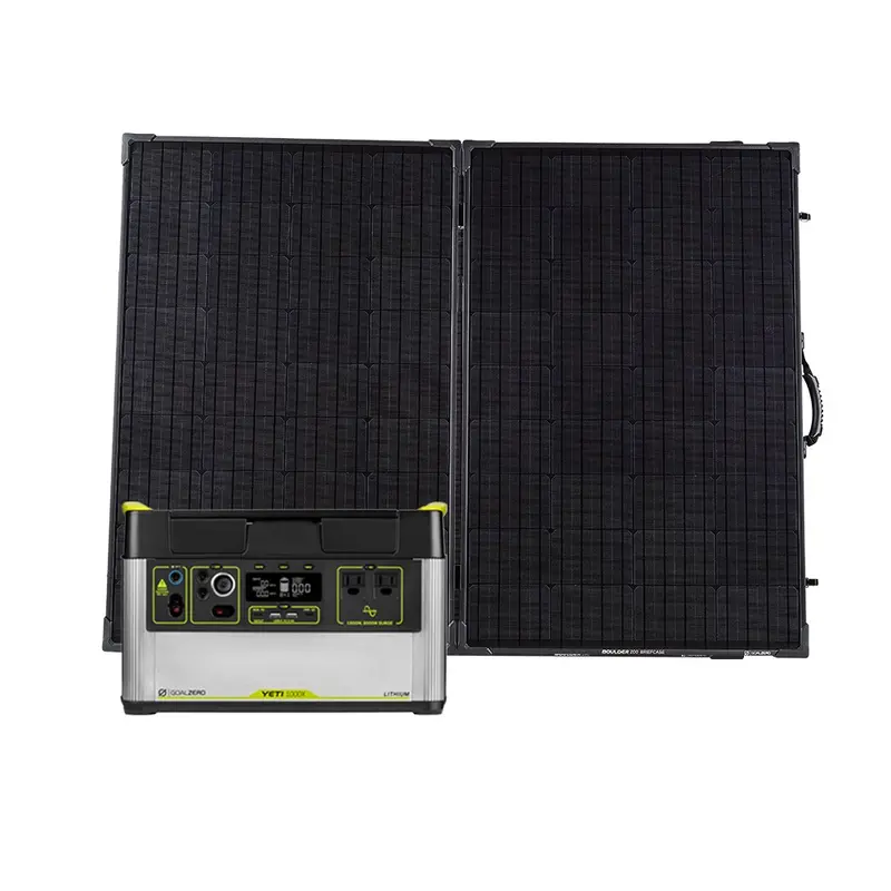 Yeti 1000X + Boulder 200 Bc Solar Panel – Balanced Solar Generator Kit 1