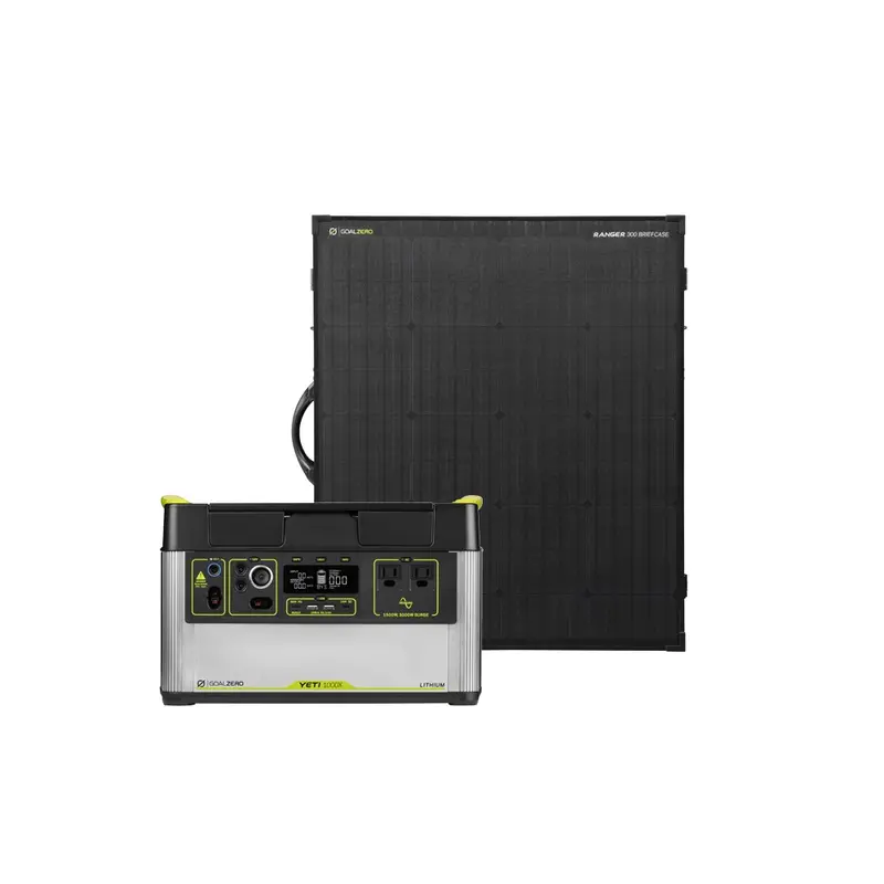 Yeti 1000X Power Station + Ranger 300 Bc Solar Briefcase Combo 1