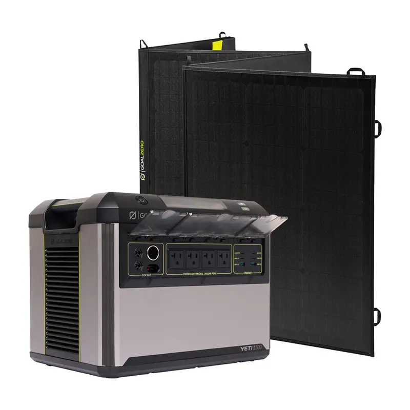 Yeti 1500 + Nomad 200 Solar Charging Bundle 1