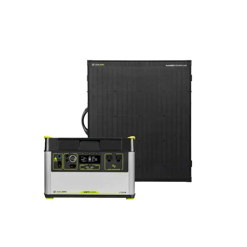 Yeti 1500X Expandable Power Station + Ranger 300 Bc Solar Briefcase 1