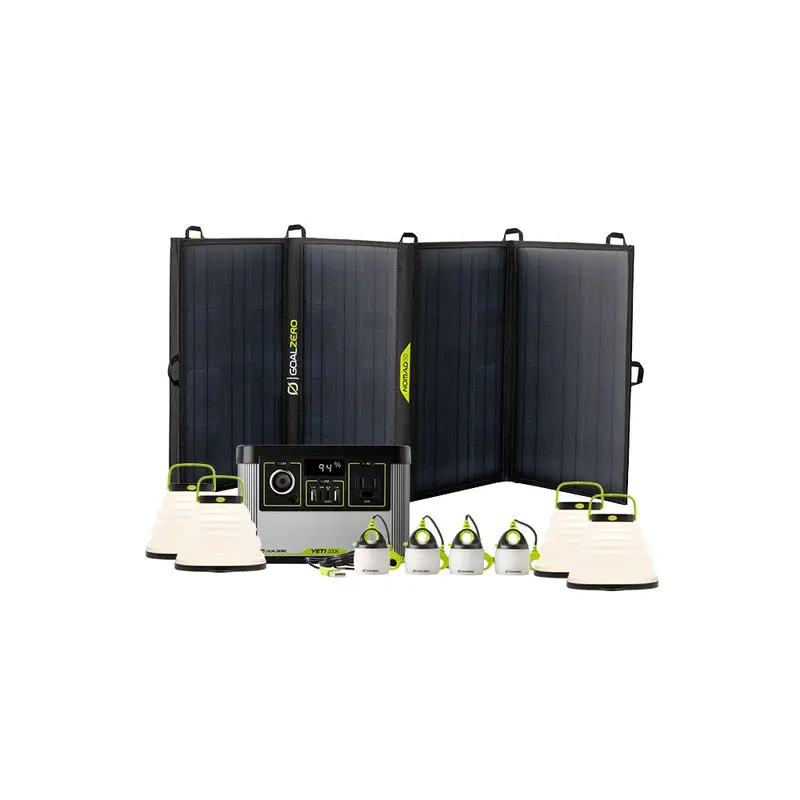 Yeti 200X Power Station With Nomad 50 Solar Panel And Lighting Bundle 1