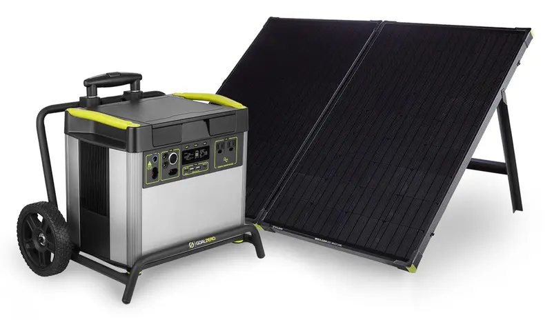 Yeti 3000X And Boulder 200 Solar Generator Setup 1
