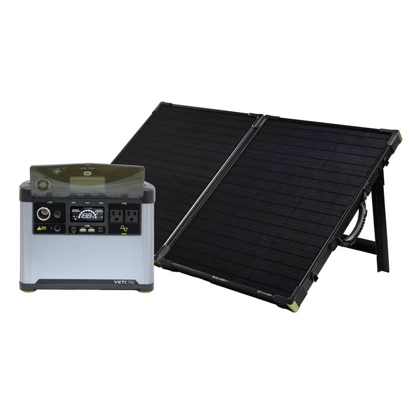 Yeti 700 Power Station With Boulder 100 Bc Solar Panel 1