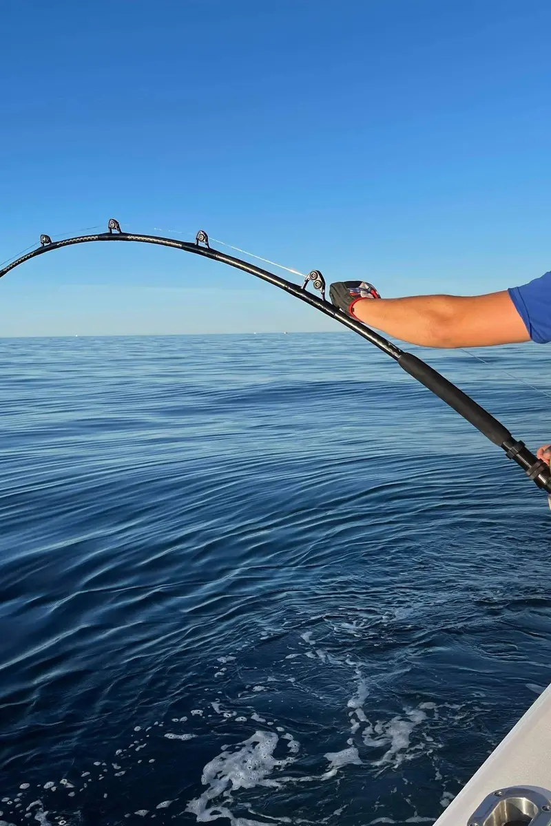 Zack’S Team Goose Xl Tuna Rod – 6'6", Black Guides, No. 6 Power 1