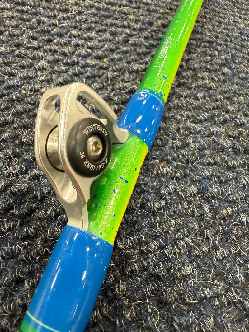 Zack’S Team Goose Xxl Tuna Fishing Rod – 9'6" Heavy Power, Silver Guides, Mahi Optimized 1