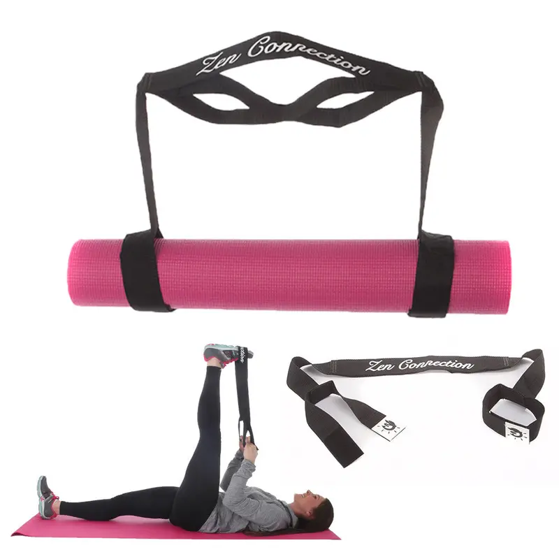 Zen Connection Yoga Mat Sling Harness – Adjustable Stretch-Loop Carrying Strap With Padded Shoulder Support 1